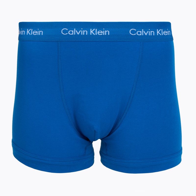 Bokserki męskie Calvin Klein 0000U2662G Trunk 3 pary classic blue/porpoise/black 3