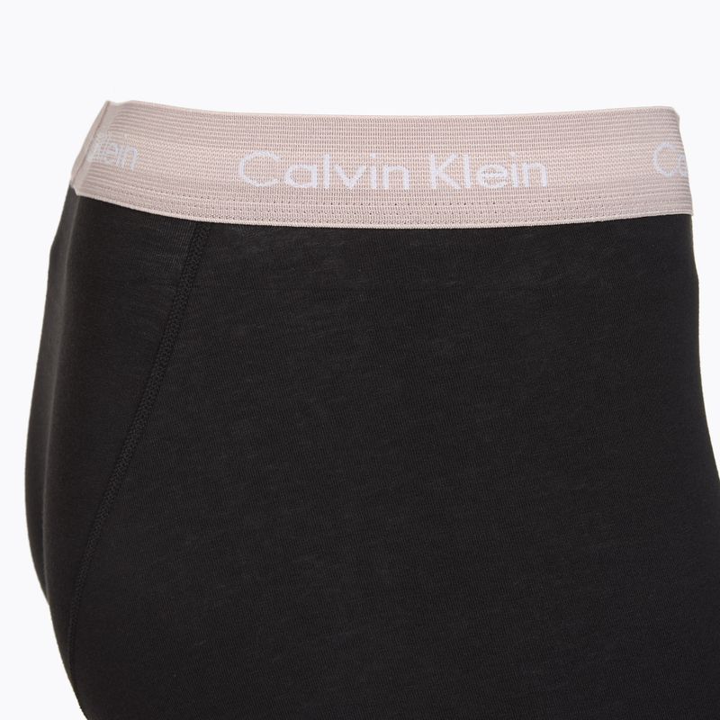 Bokserki męskie Calvin Klein 0000U2662G Trunk 3 pary black w green bloom wb/black w da 6