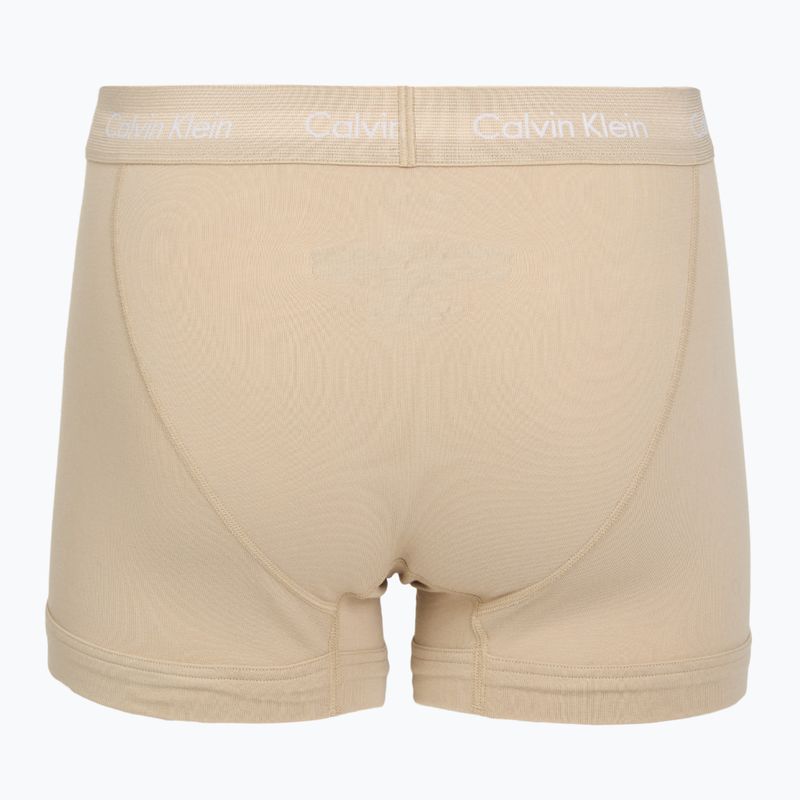 Bokserki męskie Calvin Klein 0000U2662G Trunk 3 pary sodalite blue/redwood/white peppe 3