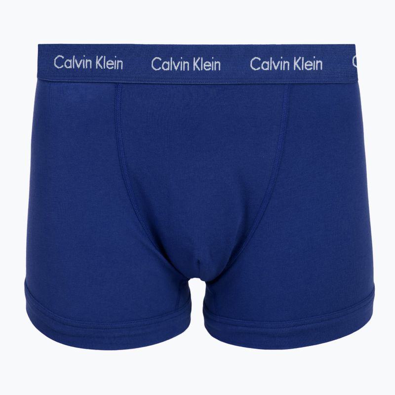 Bokserki męskie Calvin Klein 0000U2662G Trunk 3 pary sodalite blue/redwood/white peppe 5
