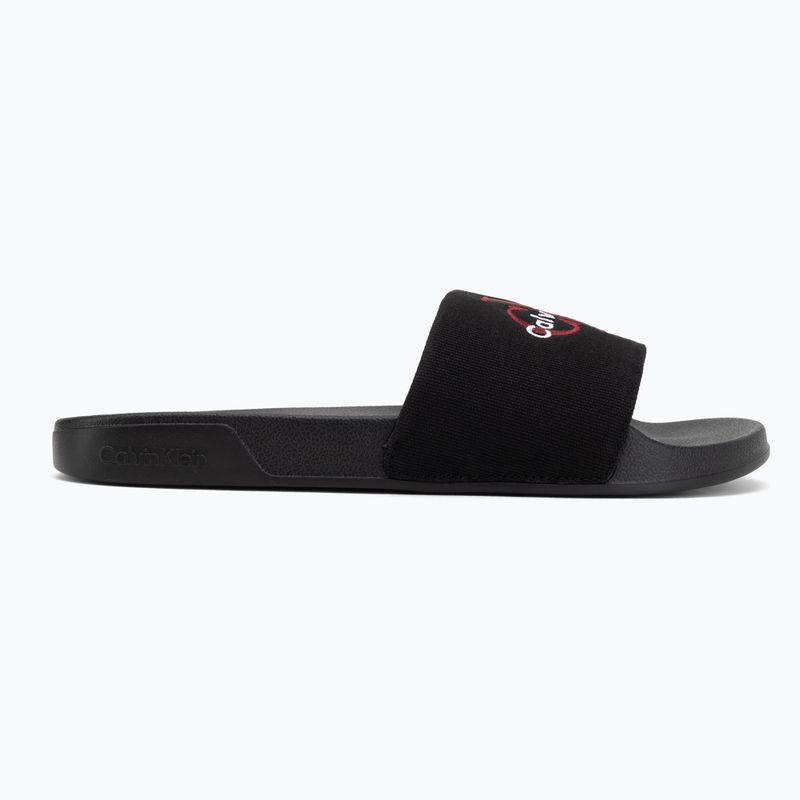 Klapki męskie Calvin Klein YM0YM01393 Ess black/rhubarb 2