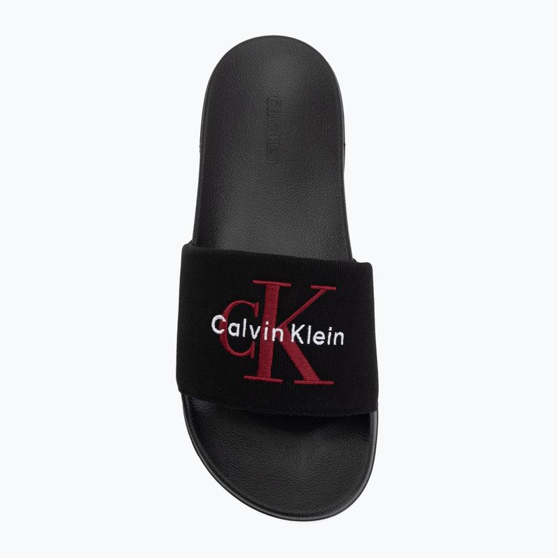 Klapki męskie Calvin Klein YM0YM01393 Ess black/rhubarb 5