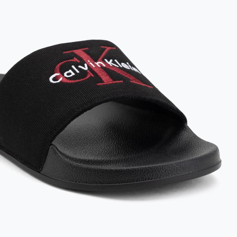 Klapki męskie Calvin Klein YM0YM01393 Ess black/rhubarb 7