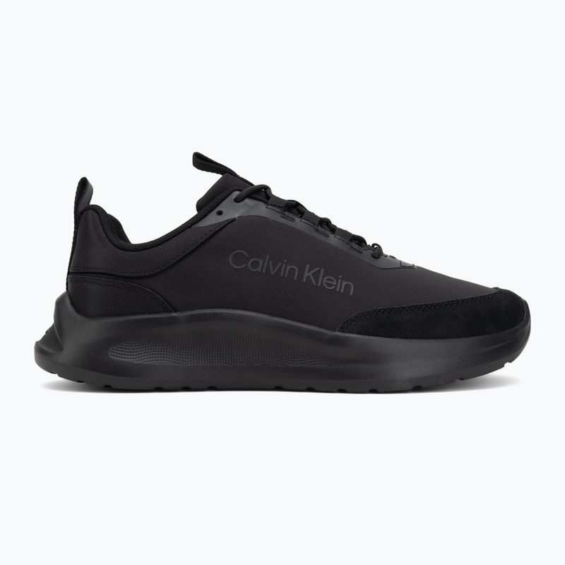 Buty męskie Calvin Klein HM0HM02342 Light Eva Runn Essential Laceup Nylon Suede triple black 2