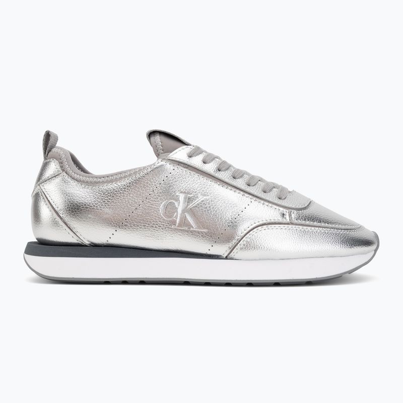 Buty damskie Calvin Klein HW0HW03287 Retro Runner Metallic silver 2