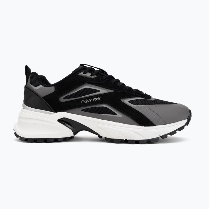 Buty męskie Calvin Klein HM0HM02220 Hike Runner Stripe Mix Nylon Suede black/granite road 2