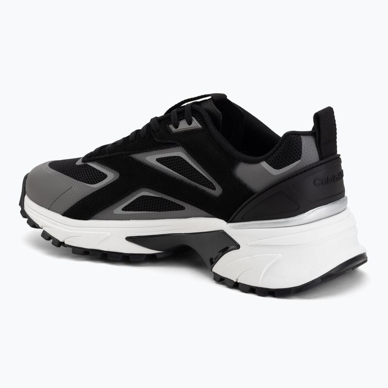 Buty męskie Calvin Klein HM0HM02220 Hike Runner Stripe Mix Nylon Suede black/granite road 3