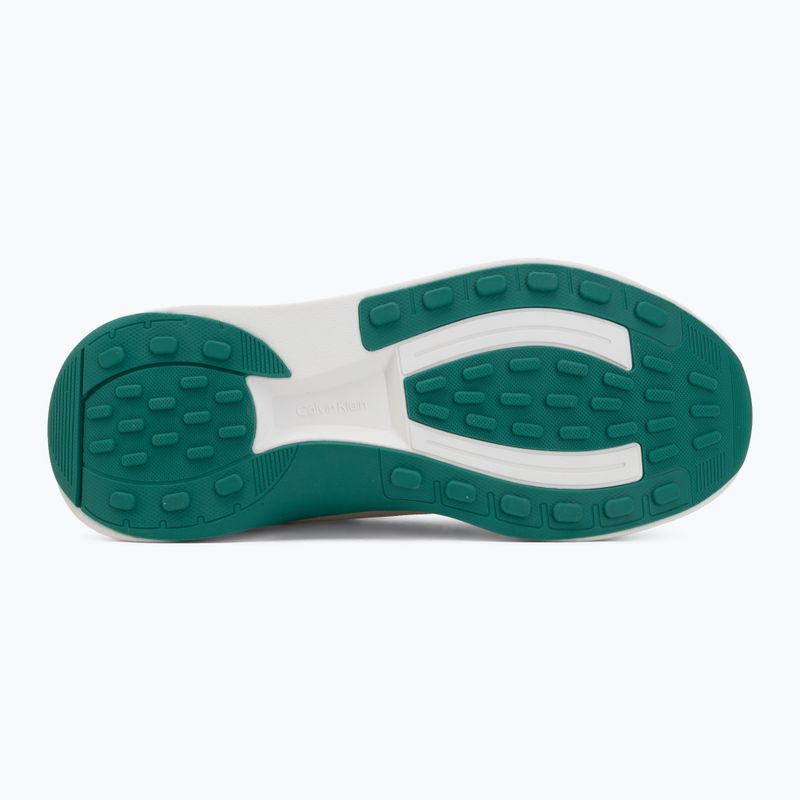 Buty męskie Calvin Klein Volumax Chunky Runner Trainers HM0HM02224 white/marshmallow/street green 4