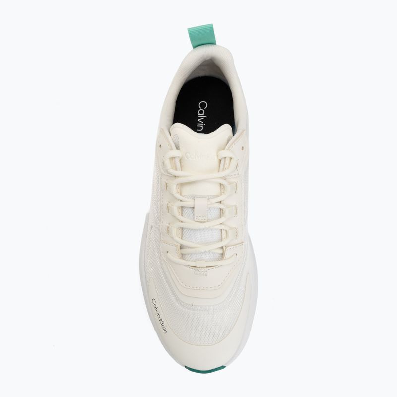 Buty męskie Calvin Klein Volumax Chunky Runner Trainers HM0HM02224 white/marshmallow/street green 5