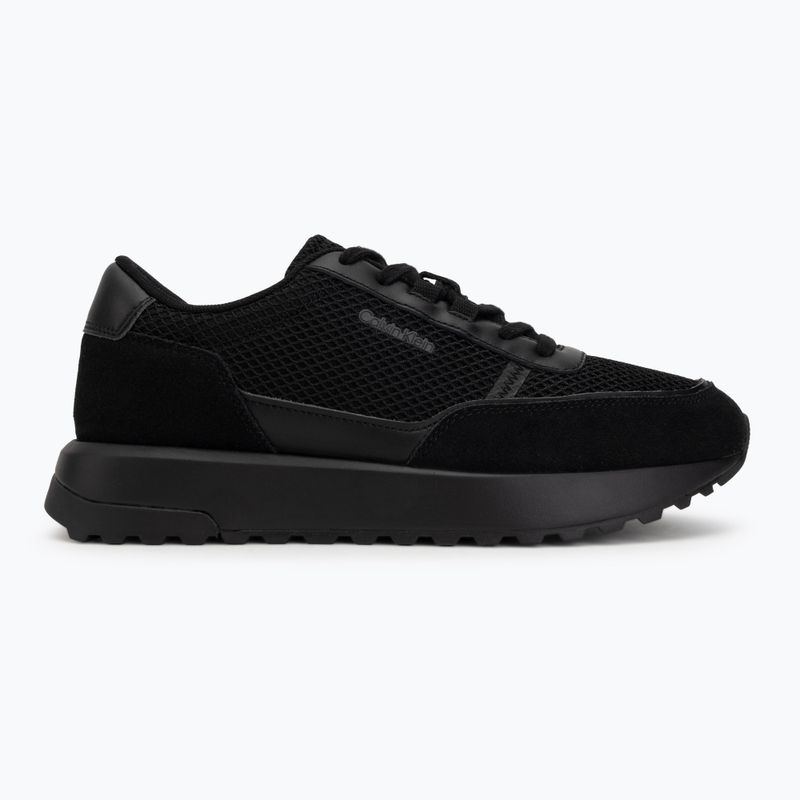 Buty męskie Calvin Klein HM0HM02215 City Runner Laceup Nylon Recycled Suede triple black 2