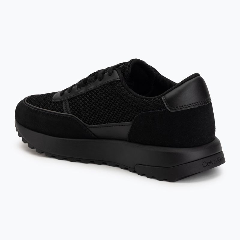 Buty męskie Calvin Klein HM0HM02215 City Runner Laceup Nylon Recycled Suede triple black 3