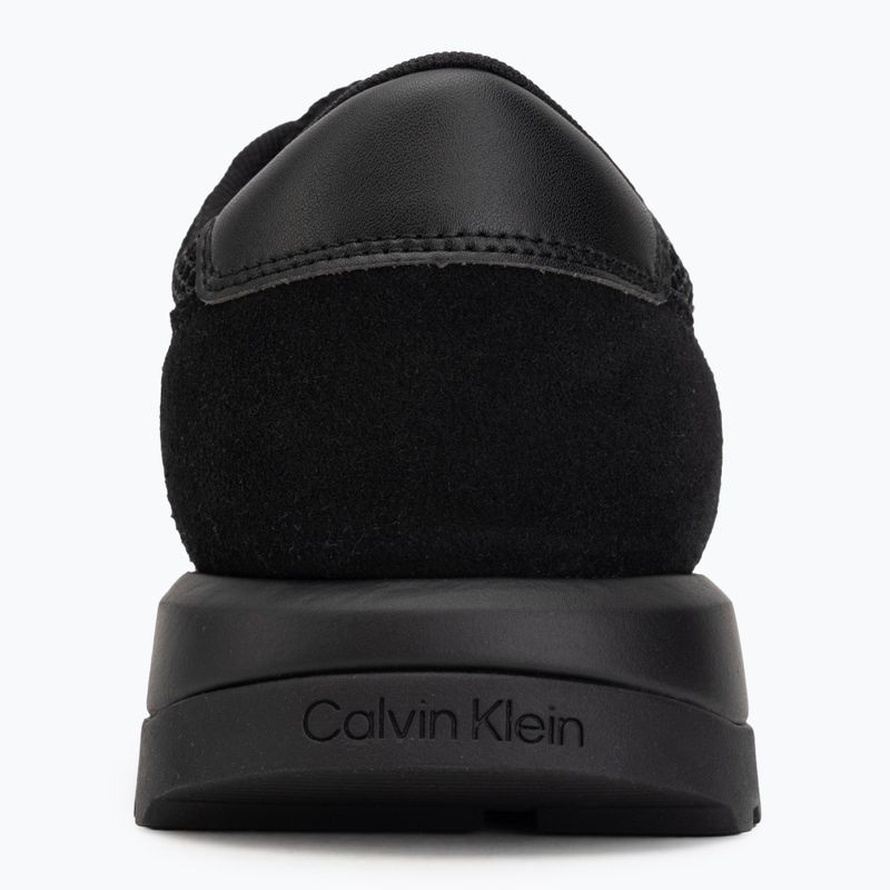 Buty męskie Calvin Klein HM0HM02215 City Runner Laceup Nylon Recycled Suede triple black 6