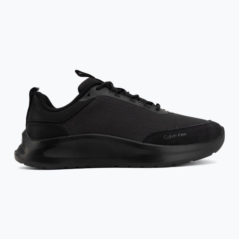 Buty męskie Calvin Klein HM0HM02343 Light Eva Runn Laceup AOP triple black 2