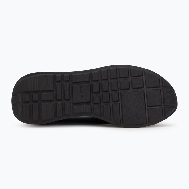 Buty damskie Calvin Klein HW0HW03118 Retro Runner Sock PANL Leather Neo black/crystal grey 4