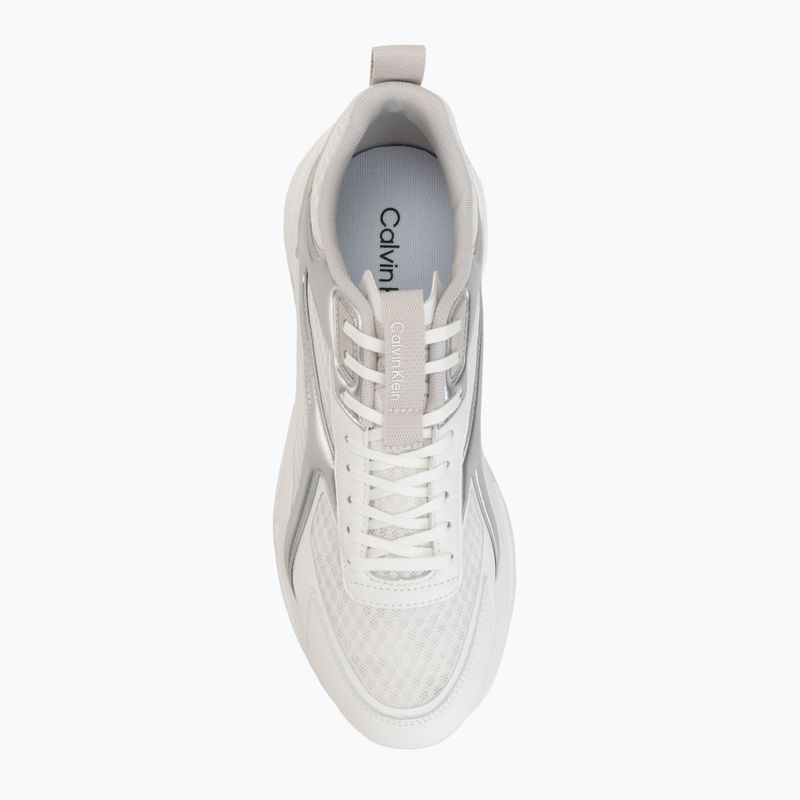 Buty męskie Calvin Klein HM0HM02341 Hike Runner Stripe Met Mix bright white/silver/light grey 5