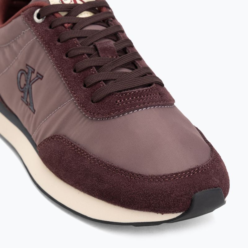Buty męskie Calvin Klein YM0YM01361 Retro Runner Ess Mix Mat bordeaux/peppercorn/vanilla 7