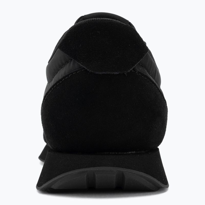 Buty męskie Calvin Klein HM0HM02212 Retro Runner Bans Leather Suede triple black/adrenaline rush 6