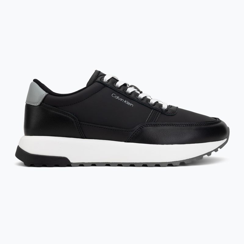 Buty męskie Calvin Klein HM0HM02214 City Runner Laceup Leather Mix black/granite road 2