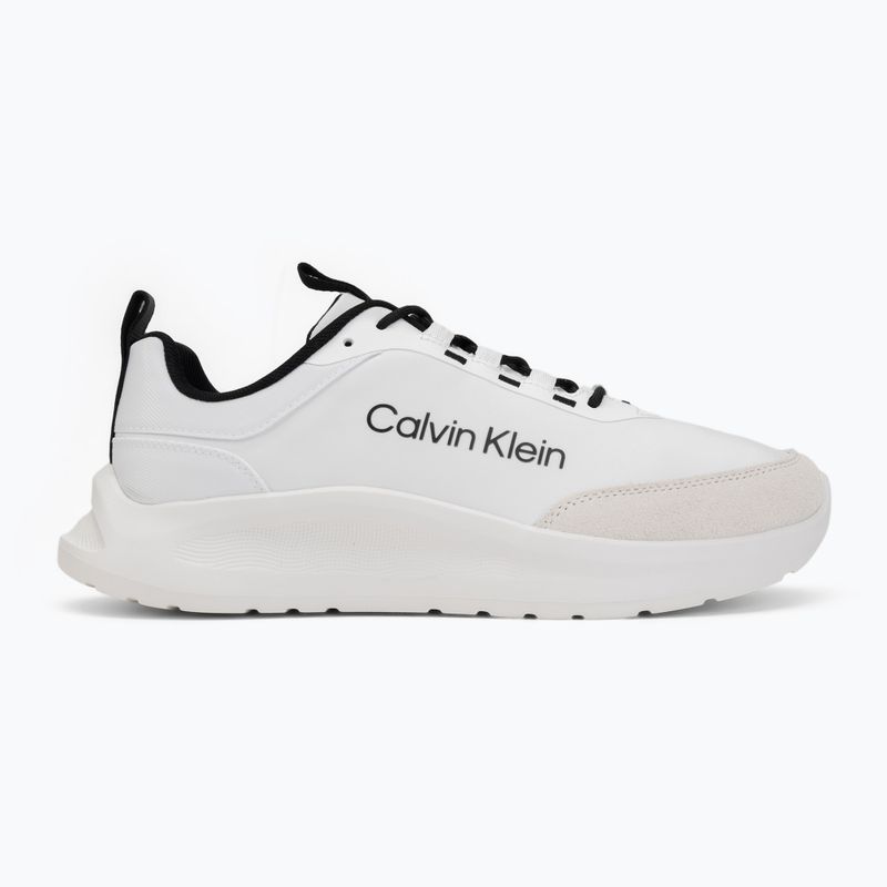 Buty męskie Calvin Klein HM0HM02342 Light Eva Runn Essential Laceup Nylon Suede bright white/black 2