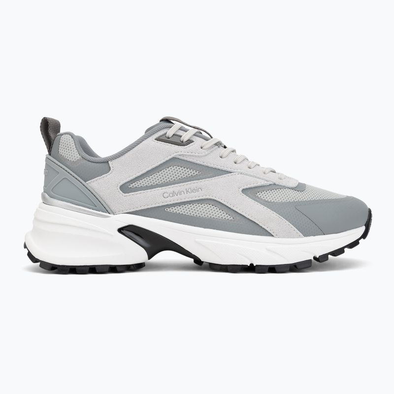 Buty męskie Calvin Klein HM0HM02220 Hike Runner Stripe Mix Nylon Suede light grey/granite grey 2