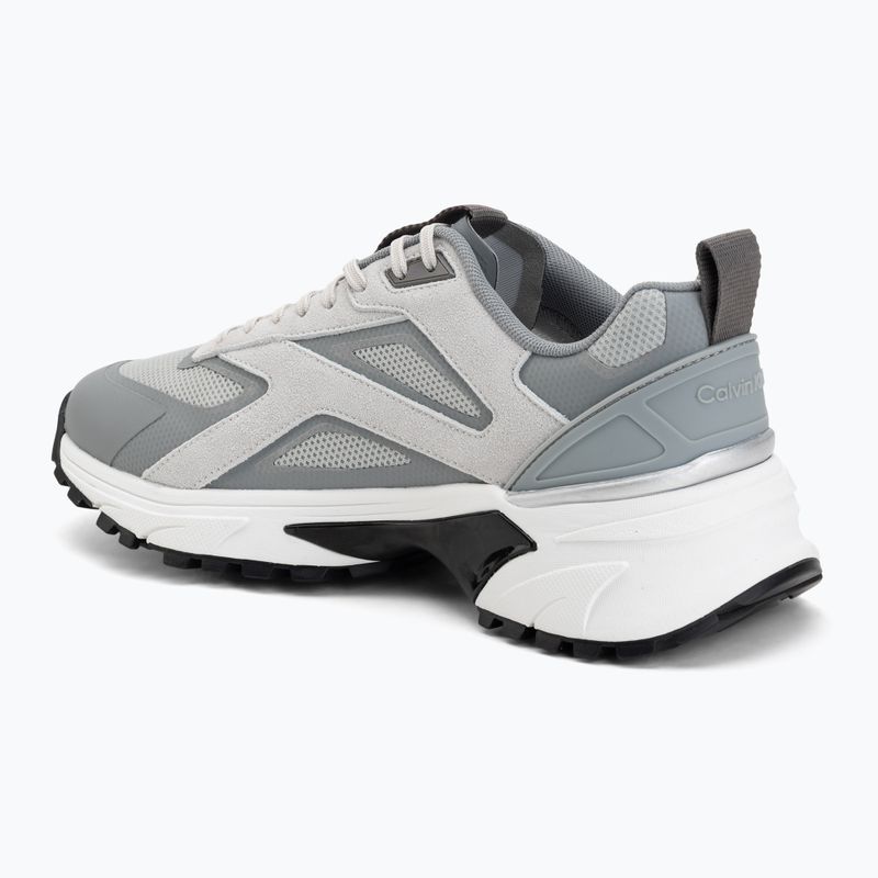 Buty męskie Calvin Klein HM0HM02220 Hike Runner Stripe Mix Nylon Suede light grey/granite grey 3
