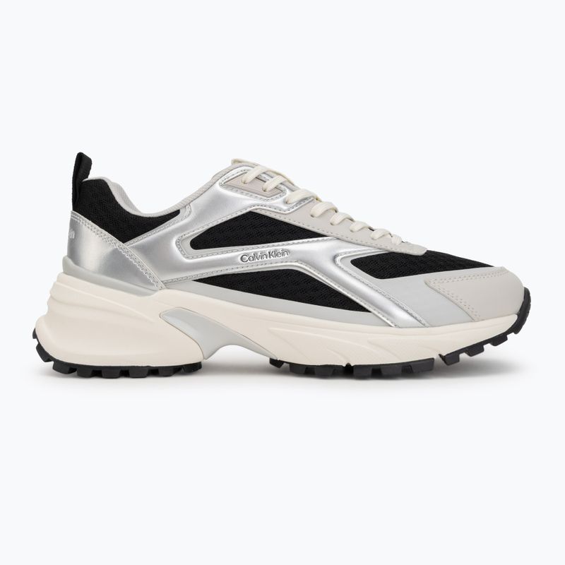 Buty damskie Calvin Klein HW0HW03140 Hike Run Stripe Mesh Met black/siver/light grey 2