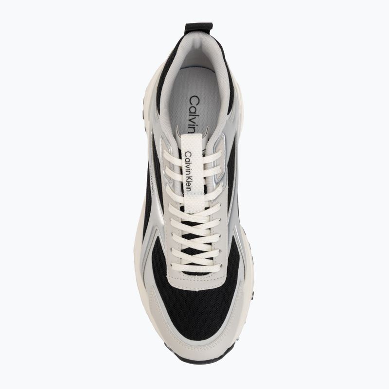 Buty damskie Calvin Klein HW0HW03140 Hike Run Stripe Mesh Met black/siver/light grey 5