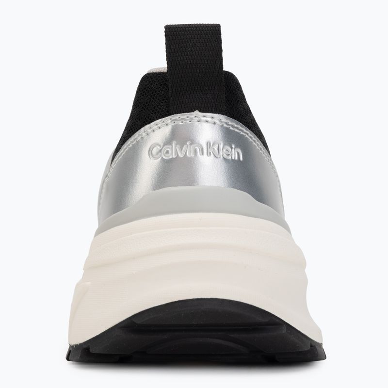 Buty damskie Calvin Klein HW0HW03140 Hike Run Stripe Mesh Met black/siver/light grey 6