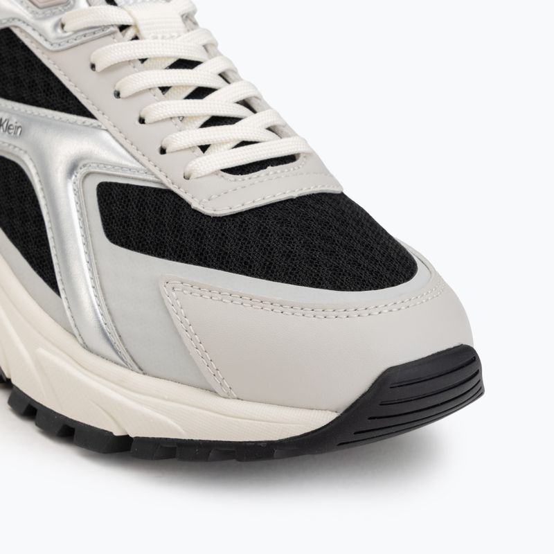 Buty damskie Calvin Klein HW0HW03140 Hike Run Stripe Mesh Met black/siver/light grey 7