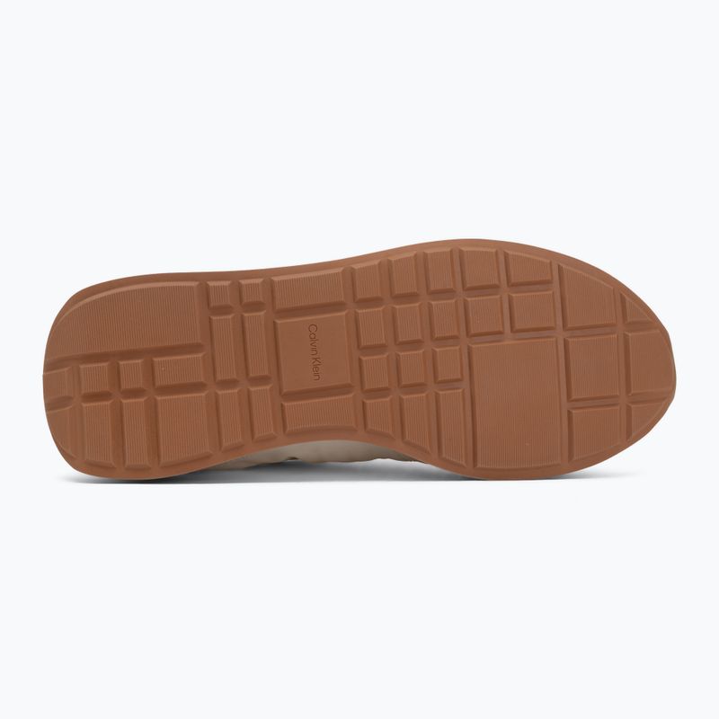 Buty męskie Calvin Klein YM0YM01361 Retro Runner Ess Mix Mat white swan/tofu/amber gold 4