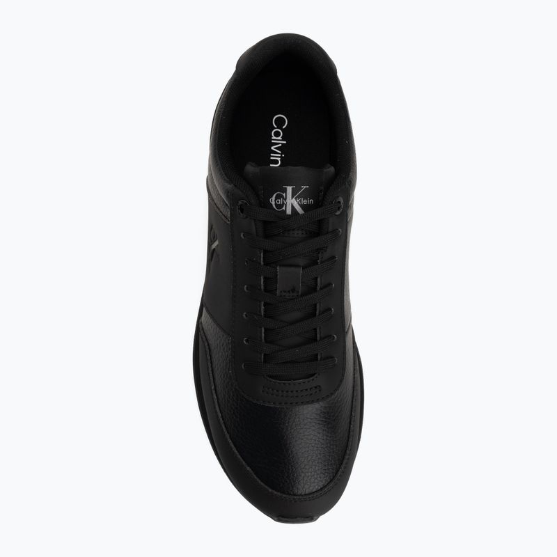 Buty męskie Calvin Klein HM0HM02447 Retro Run Lace Band triple black 5