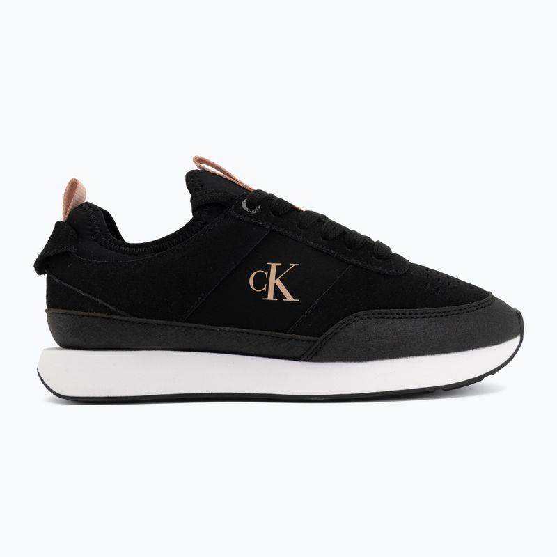 Buty damskie Calvin Klein HW0HW03250 Retro Runner Sock black/tuscany 2