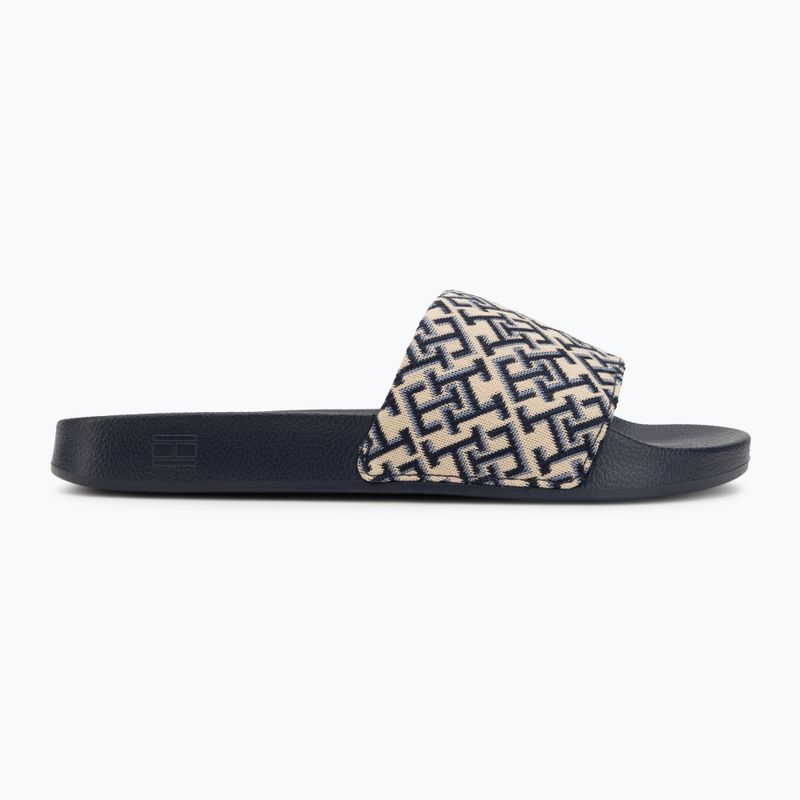 Klapki damskie Tommy Hilfiger Monogram space blue 2