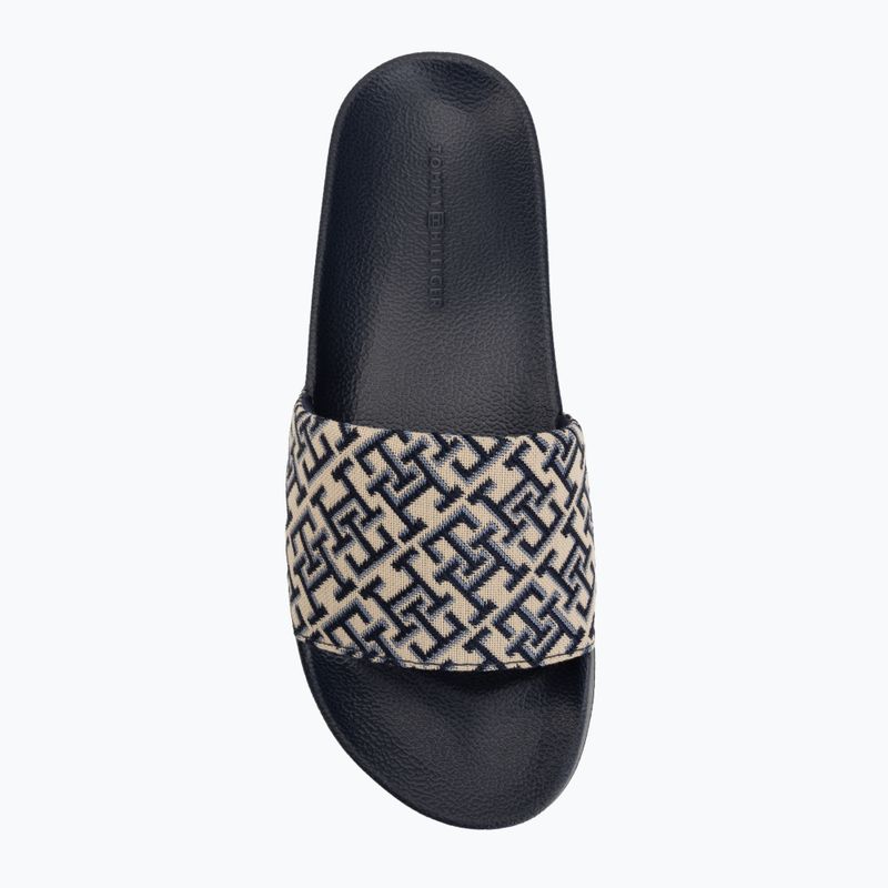 Klapki damskie Tommy Hilfiger Monogram space blue 5
