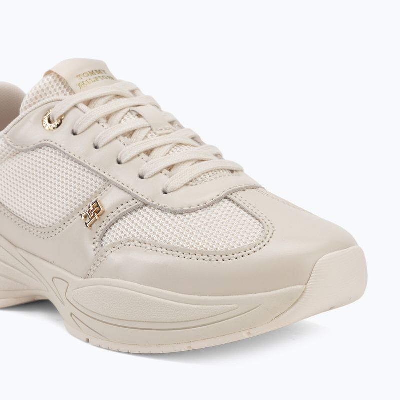 Buty damskie Tommy Hilfiger ModernRunner Shiny Leather soft cream 7
