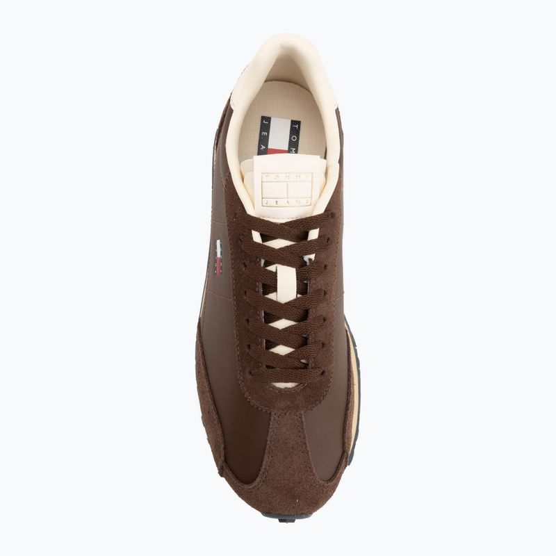 Buty męskie Tommy Jeans Retro Runner Archive Mix legacy brown 5
