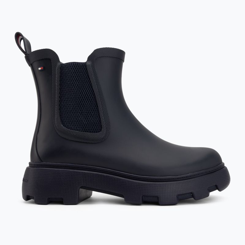 Kalosze damskie Tommy Hilfiger Rubber Flag Cleated space blue 2