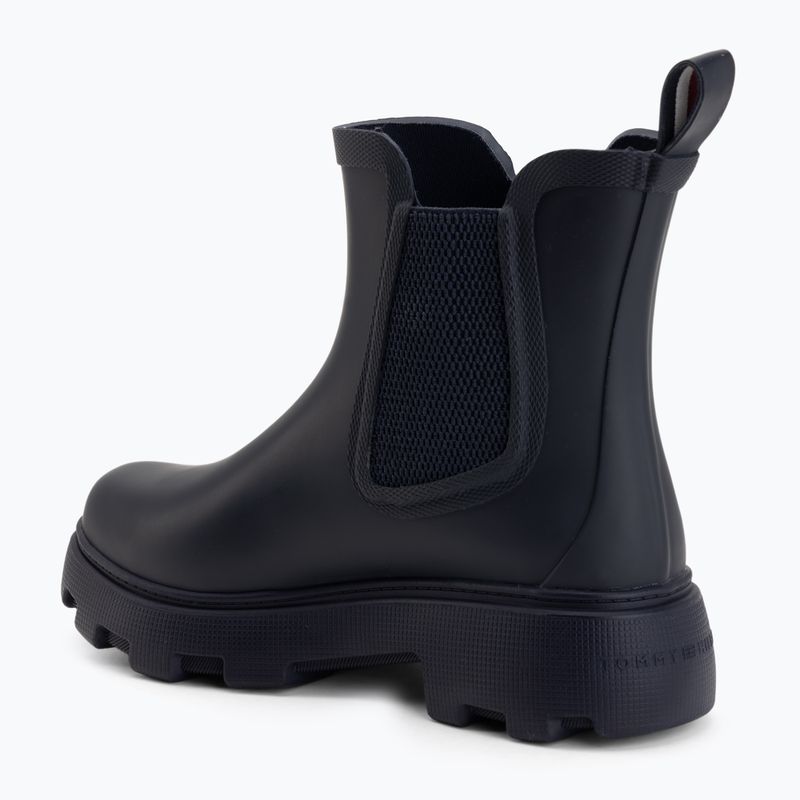 Kalosze damskie Tommy Hilfiger Rubber Flag Cleated space blue 3