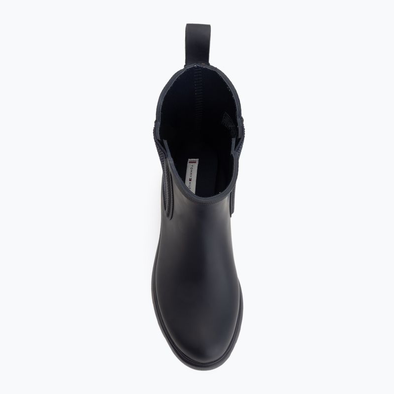 Kalosze damskie Tommy Hilfiger Rubber Flag Cleated space blue 5