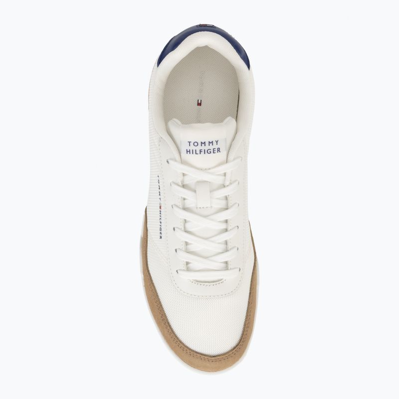 Buty męskie Tommy Hilfiger Low Pro Cupsole Nylon Suede Mix ecru 5