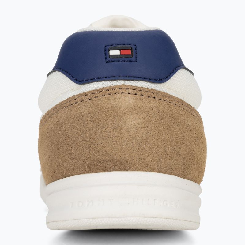 Buty męskie Tommy Hilfiger Low Pro Cupsole Nylon Suede Mix ecru 6