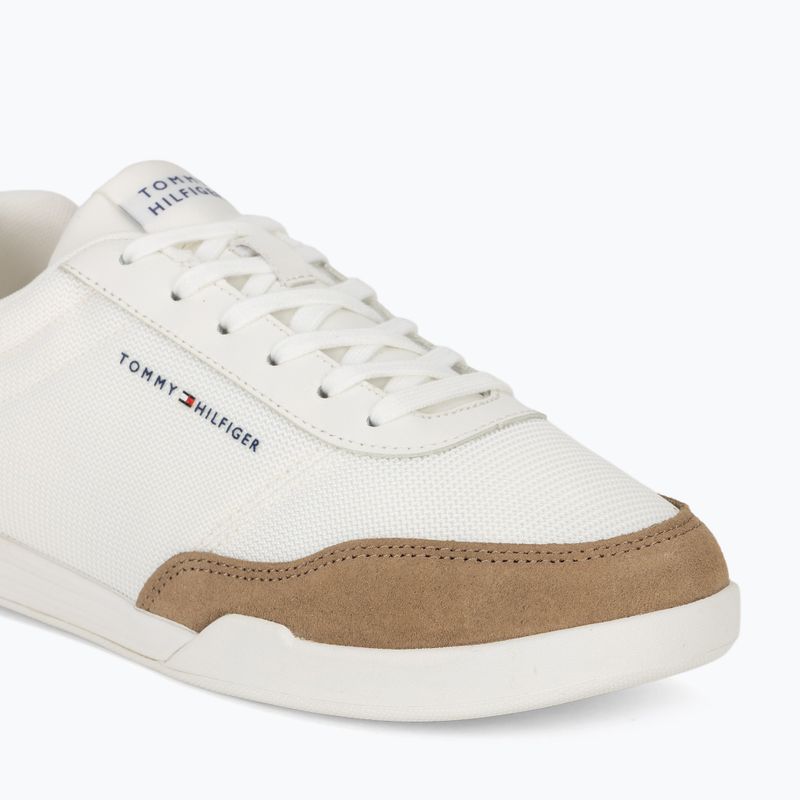 Buty męskie Tommy Hilfiger Low Pro Cupsole Nylon Suede Mix ecru 7
