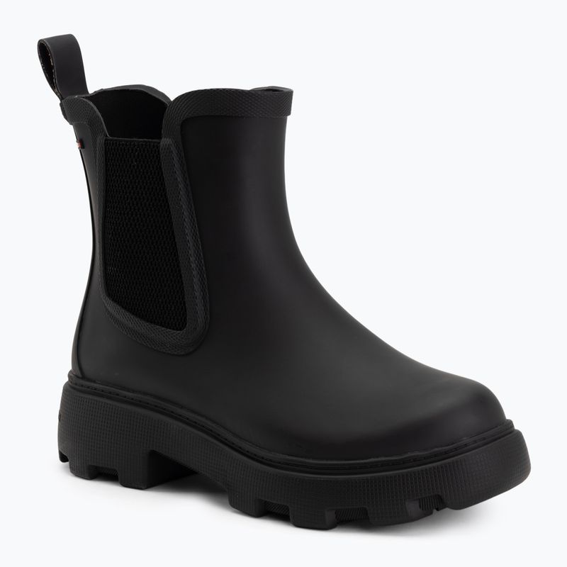 Kalosze damskie Tommy Hilfiger Rubber Flag Cleated black