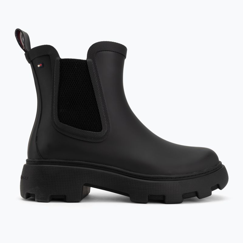 Kalosze damskie Tommy Hilfiger Rubber Flag Cleated black 2
