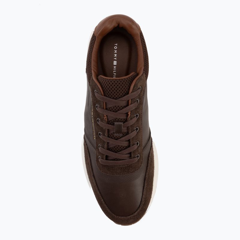 Buty męskie Tommy Hilfiger Dresy Runner Suede Mix cocoa 5