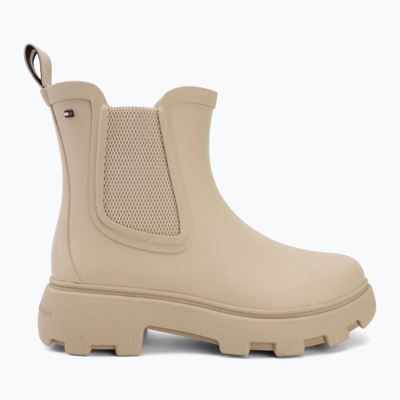 Kalosze damskie Tommy Hilfiger Rubber Flag Cleated classic beige 2