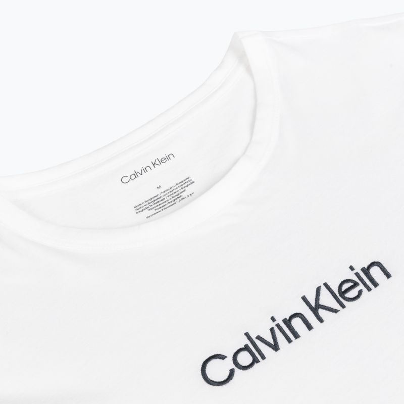 Koszulka męska Calvin Klein 000NM2748E Crew Neck classic white w/ blue nights 3