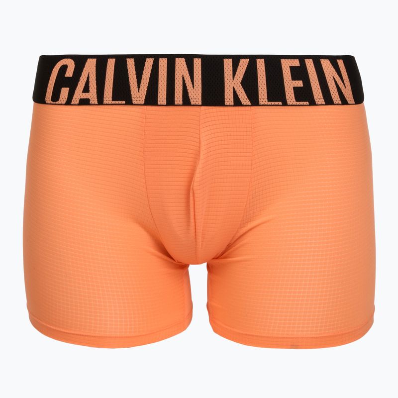 Bokserki męskie Calvin Klein LV00NB4665 Boxer Brief black/olive night/orange frosting 2