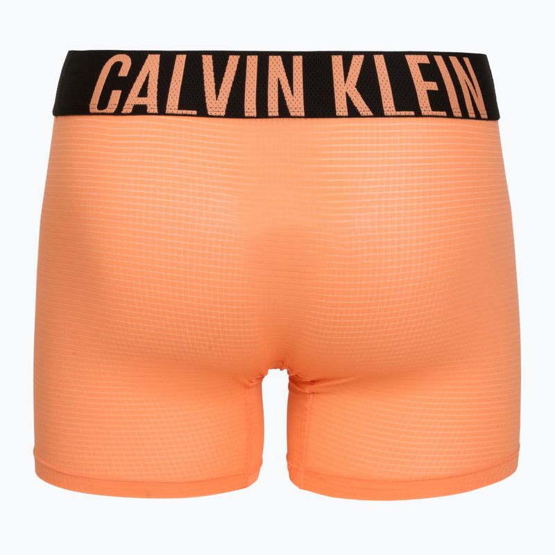 Bokserki męskie Calvin Klein LV00NB4665 Boxer Brief black/olive night/orange frosting 3