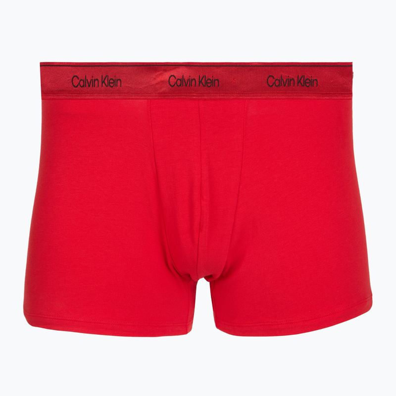 Bokserki męskie Calvin Klein LV00NB4575 Trunk black/goji berry/black 2